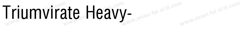Triumvirate Heavy字体转换